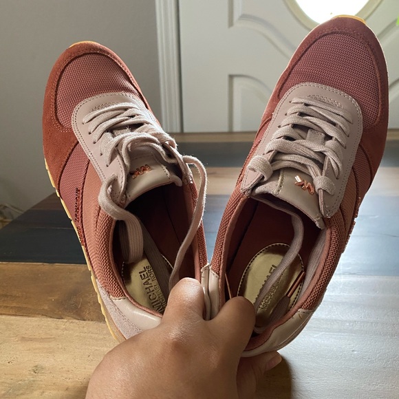 Rose Gold Michael Kors Sneakers - Picture 4 of 5